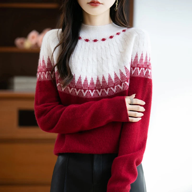 Weihnachts Pullover Wolle