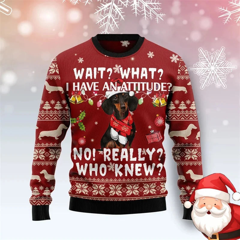 Dackel Pulli Weihnachten