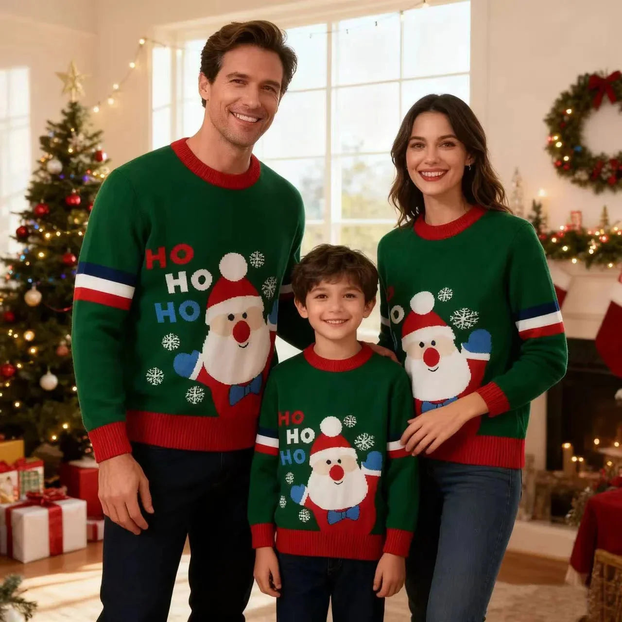 Familie Weihnachten Pullover Set