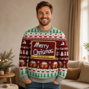 Hühner Pullover Weihnachten
