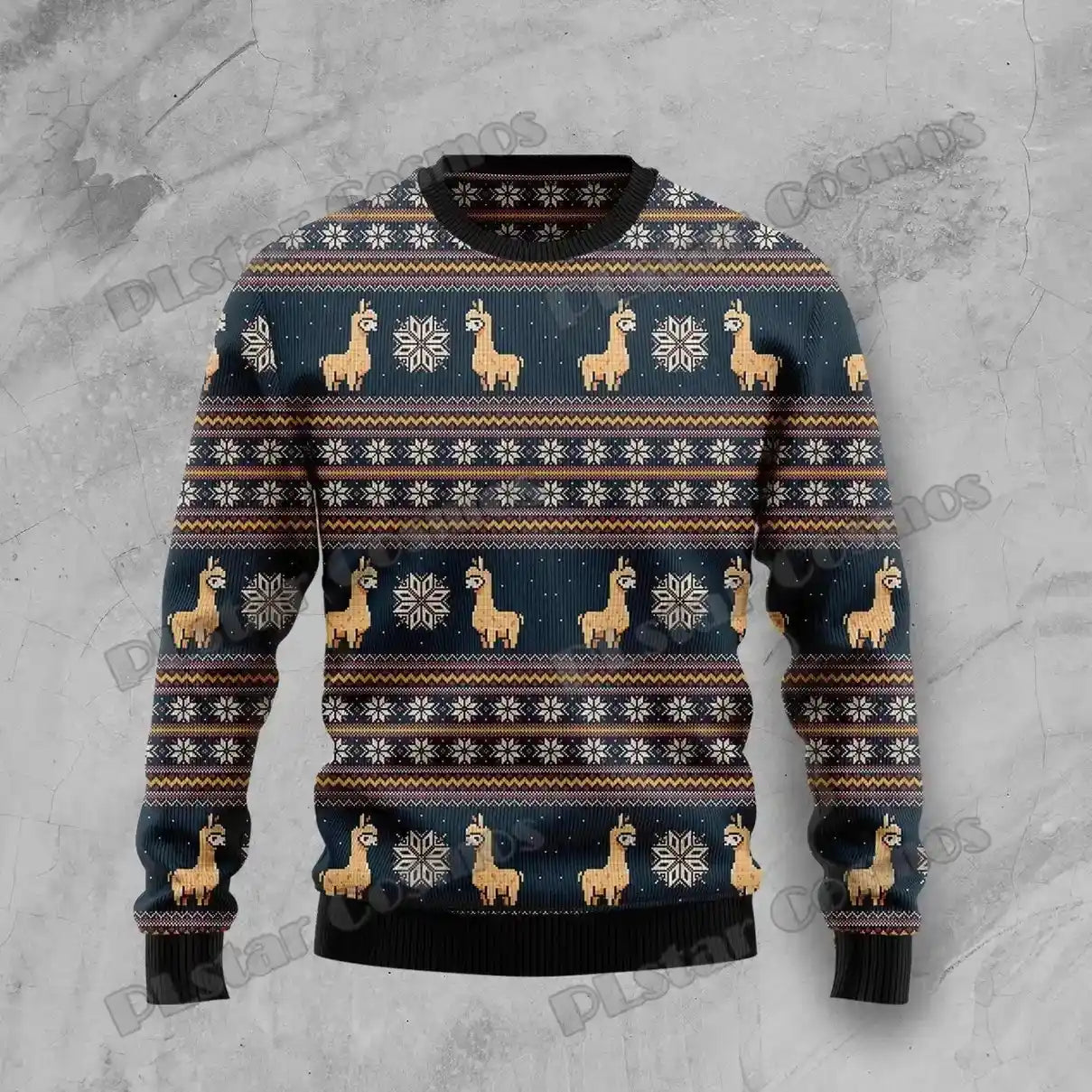 Lama Pullover Weihnachten