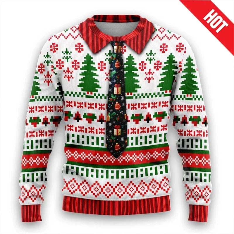 Paar Pullover Weihnachten
