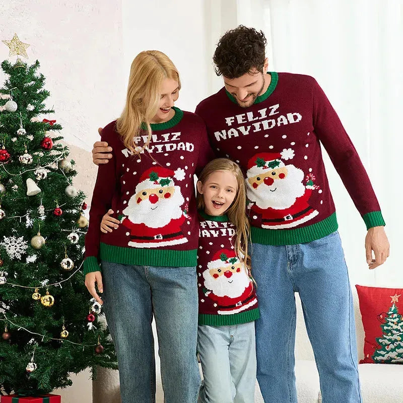 Partnerlook Familie Weihnachten Pullover