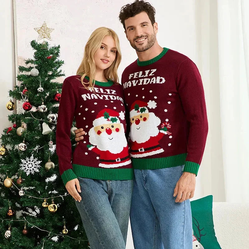 Partnerlook Familie Weihnachten Pullover