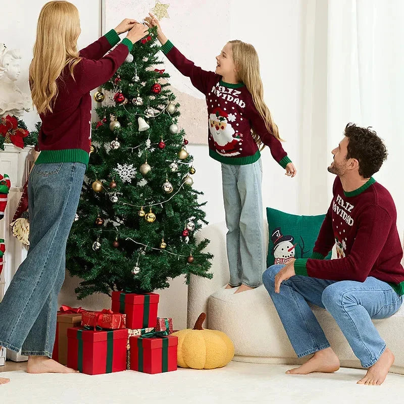 Partnerlook Familie Weihnachten Pullover