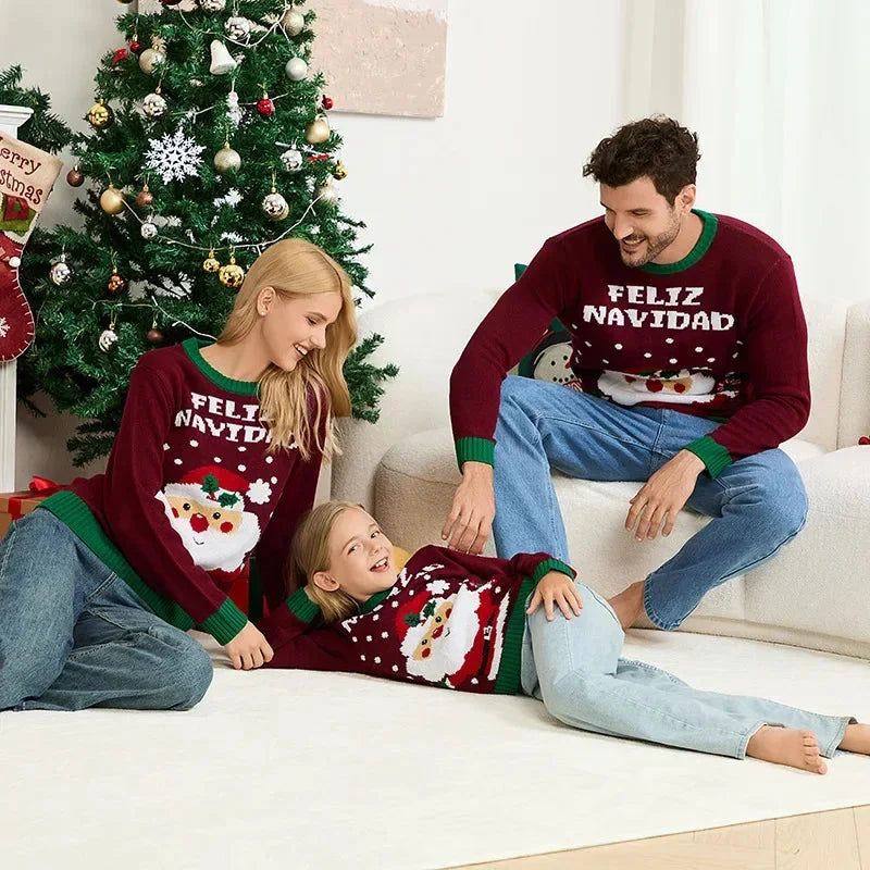 Partnerlook Familie Weihnachten Pullover