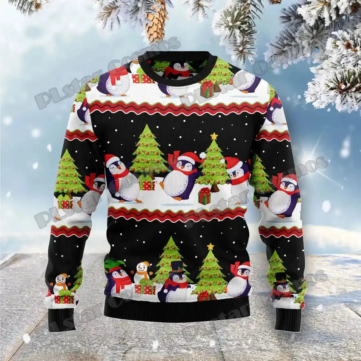 Pinguin Weihnachten Pullover