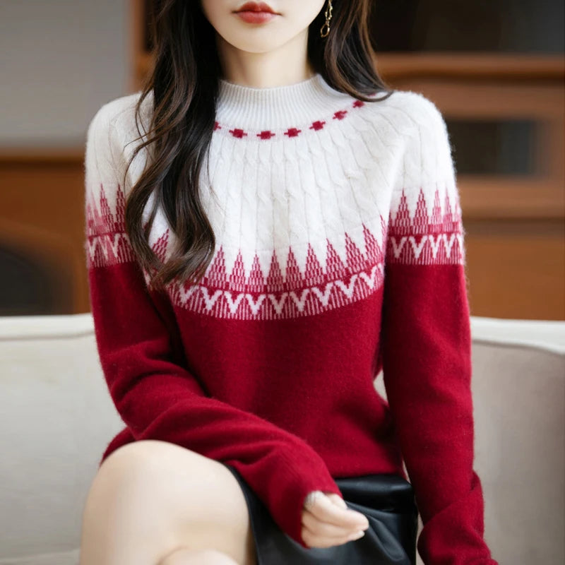 Weihnachts Pullover Wolle