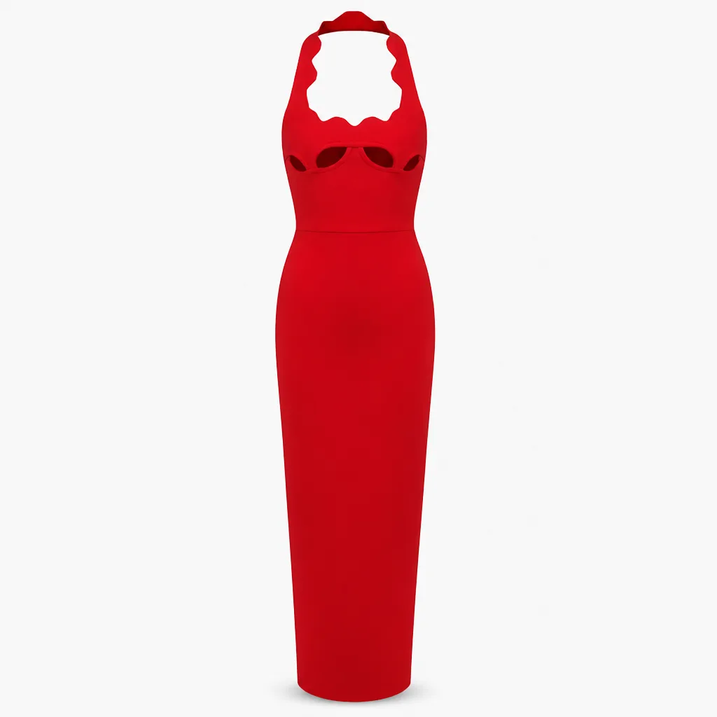 Kleid Weihnachtsfrau Kostüm 1