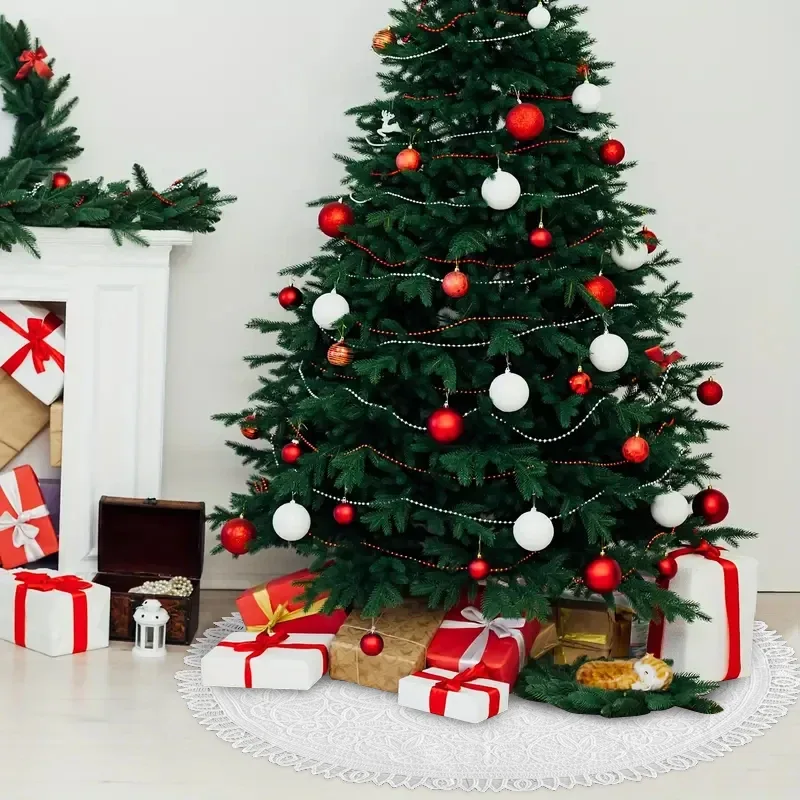 Cotton Christmas Tree Skirt 3