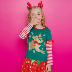 Weihnachtsshirt Mädchen 1