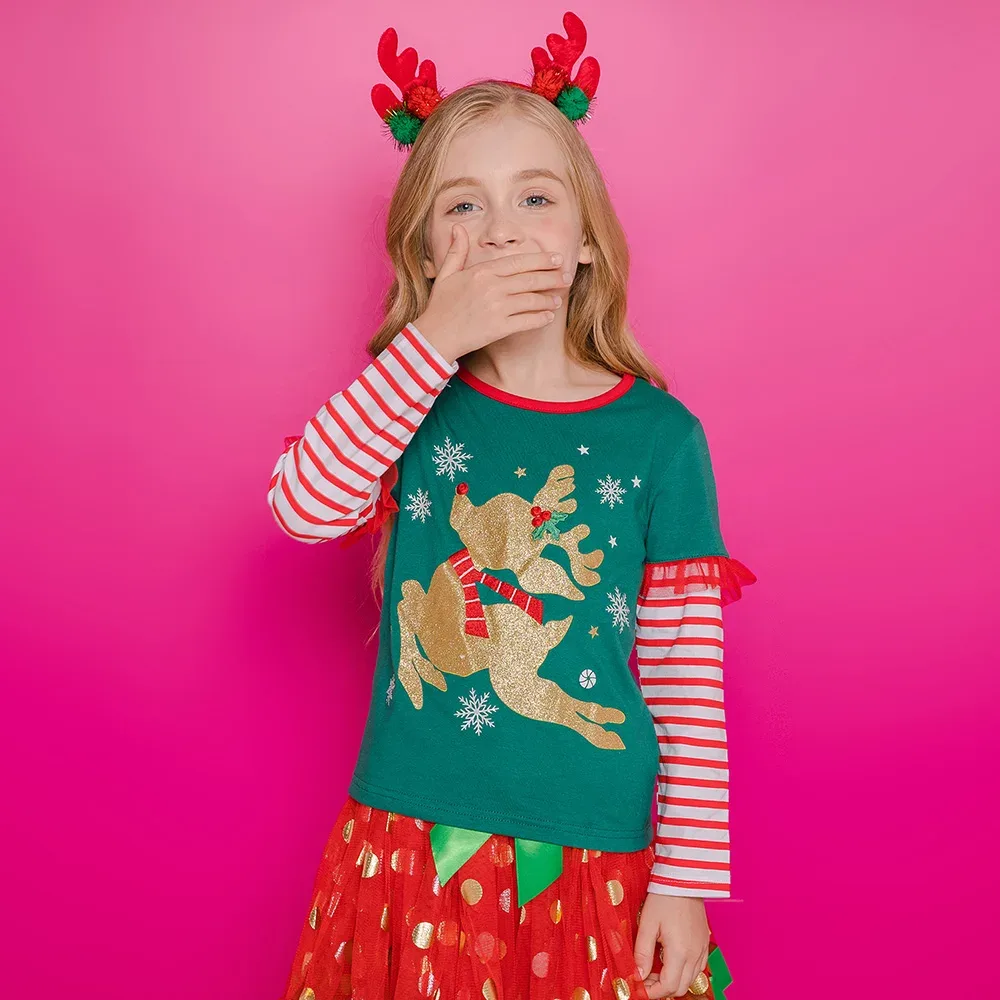 Weihnachtsshirt Mädchen 1