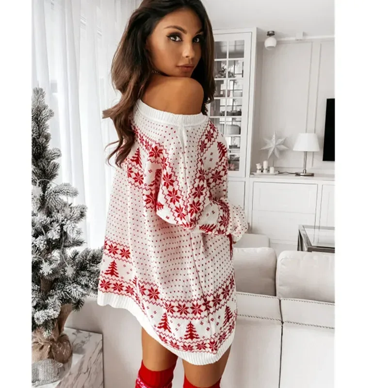 Strickkleid Weihnachtskleid Damen 3