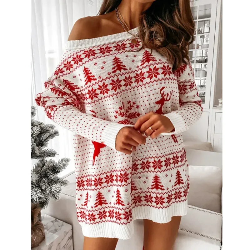 Strickkleid Weihnachtskleid Damen 4