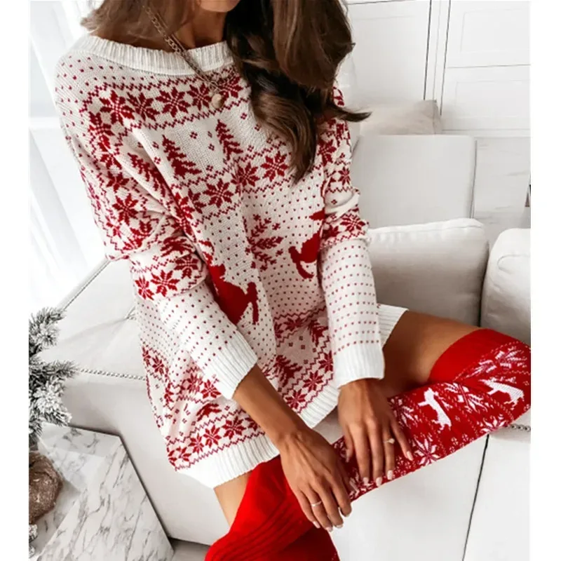 Strickkleid Weihnachtskleid Damen 5