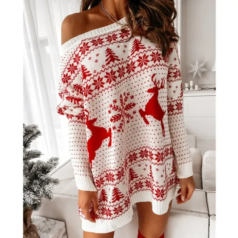 Strickkleid Weihnachtskleid Damen 6