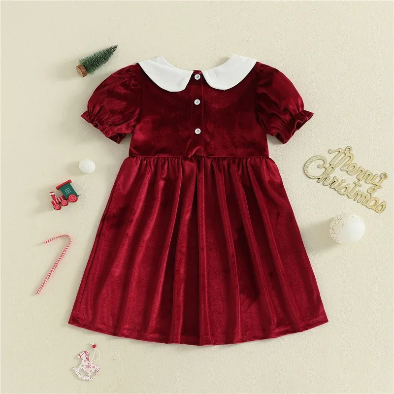 Weihnachtskleid Mädchen 92 3