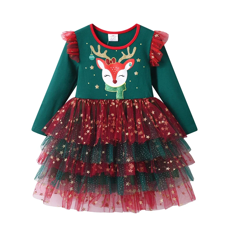 Rotes Weihnachtskleid Mädchen 2
