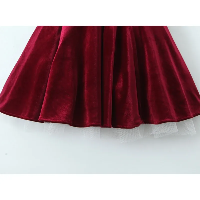 Dunkelrotes Kleid Weihnachten 5