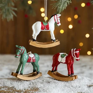 Rocking Horse Christmas Tree Decoration 1