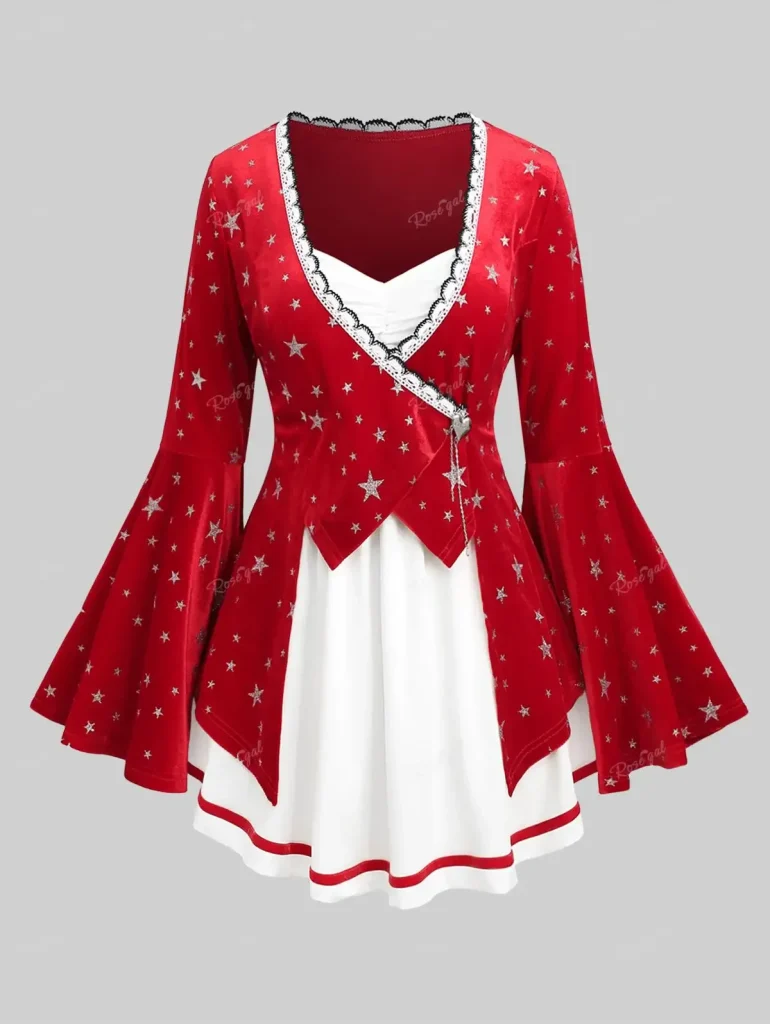 Weihnachtsshirt Damen Große Größen 2