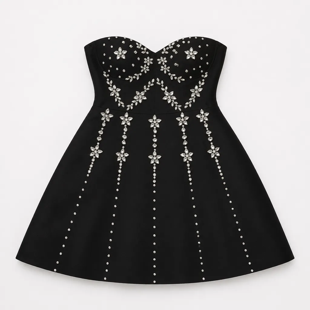 Black Tie Christmas Dress 1