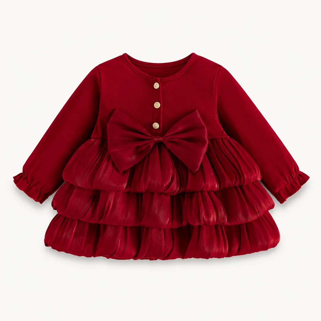 Weihnachtskleid Baby Mädchen 1