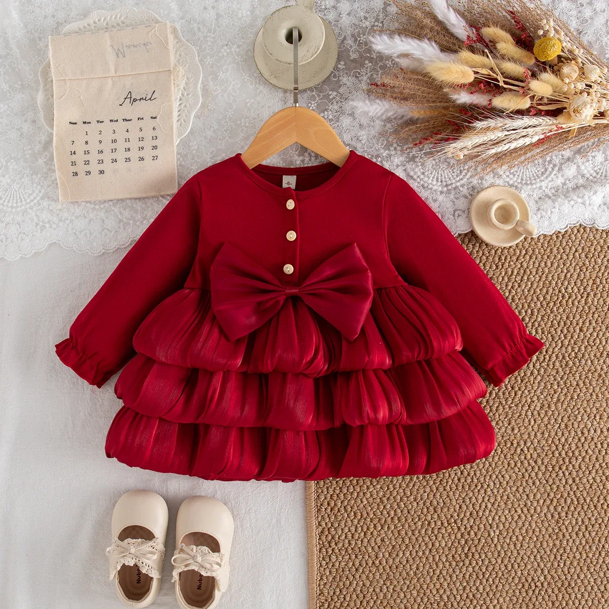 Weihnachtskleid Baby Mädchen 2