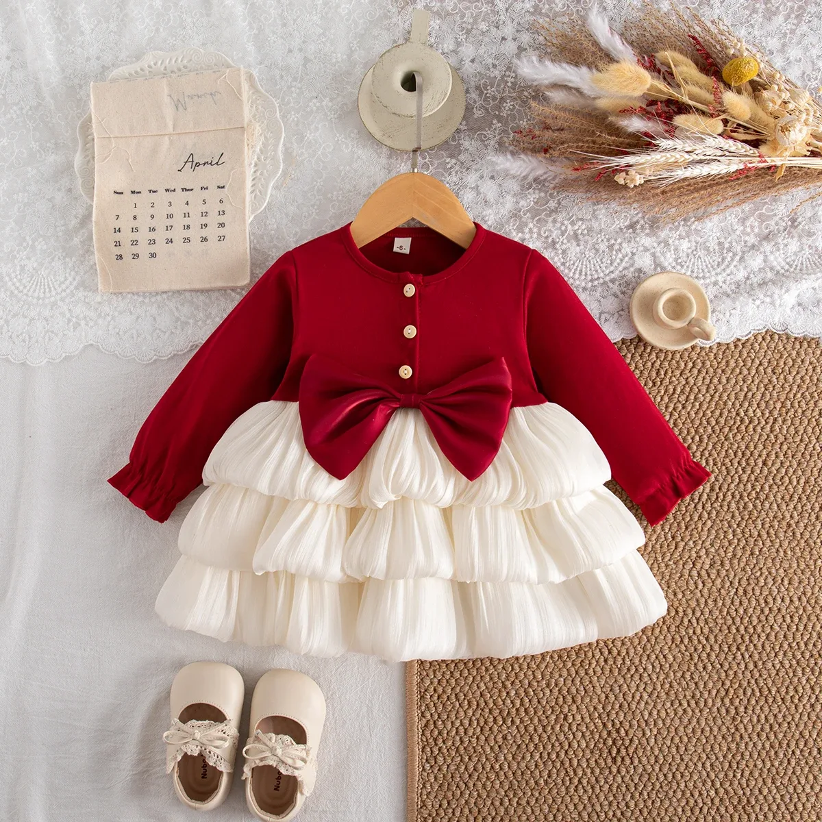 Weihnachtskleid Baby Mädchen 3