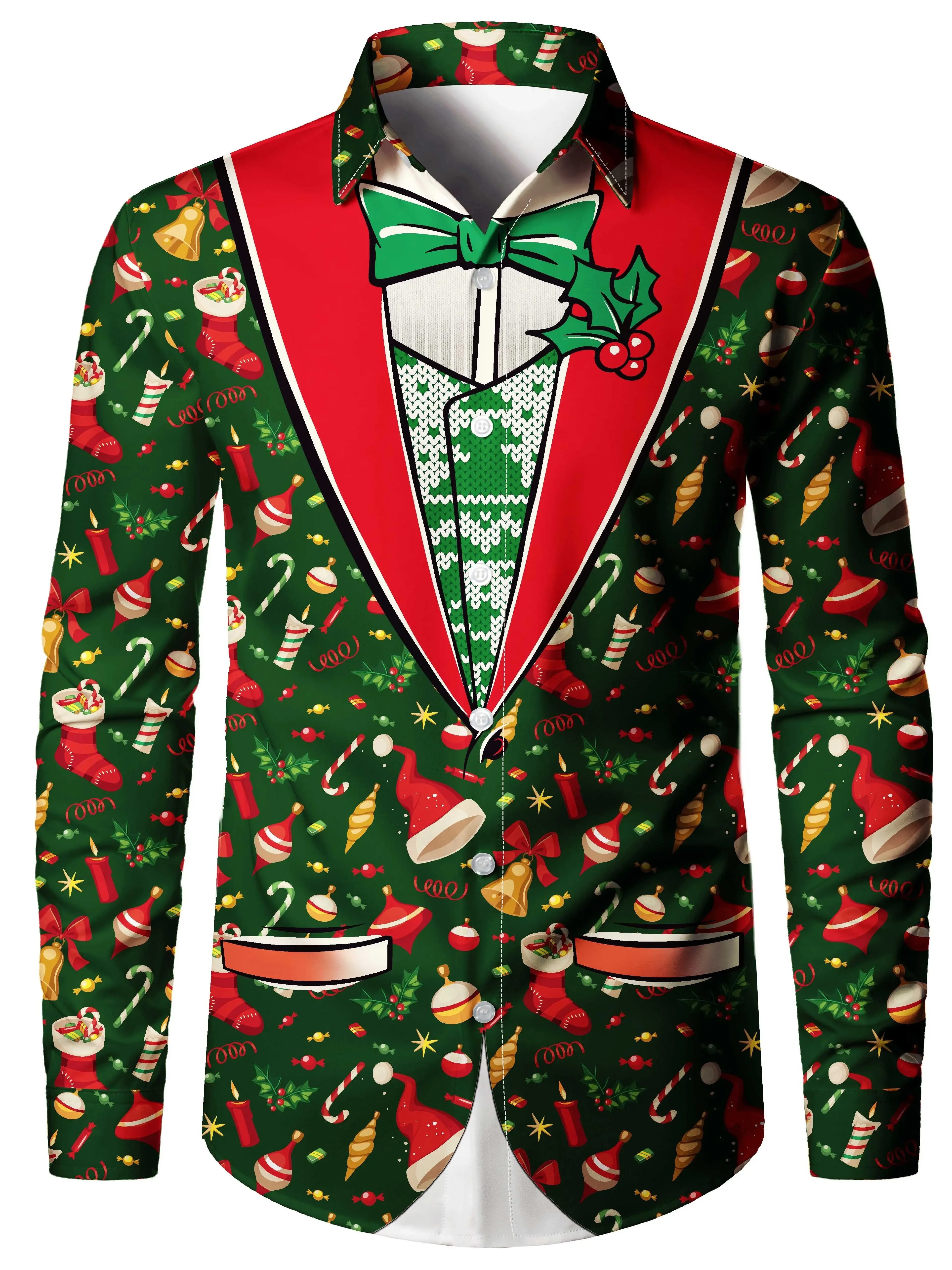 Hemd Weihnachten Herren 2