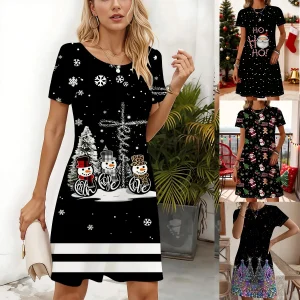 Schwarzes Kleid Weihnachten 1