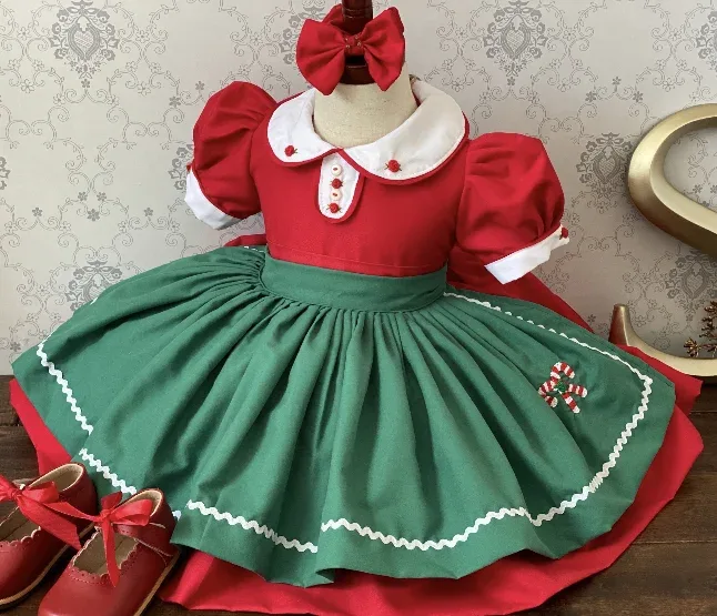 Weihnachtskleid 140 2