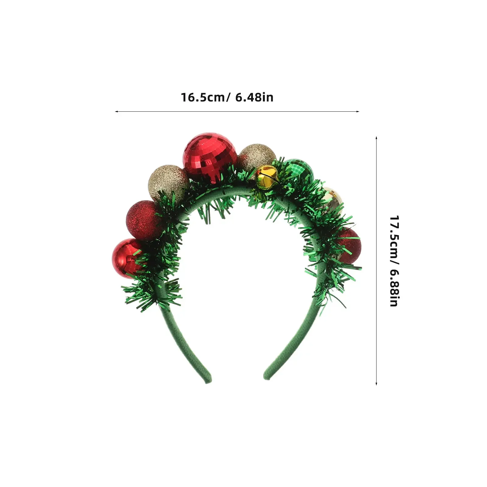 Haarreif Weihnachten Kugeln 1