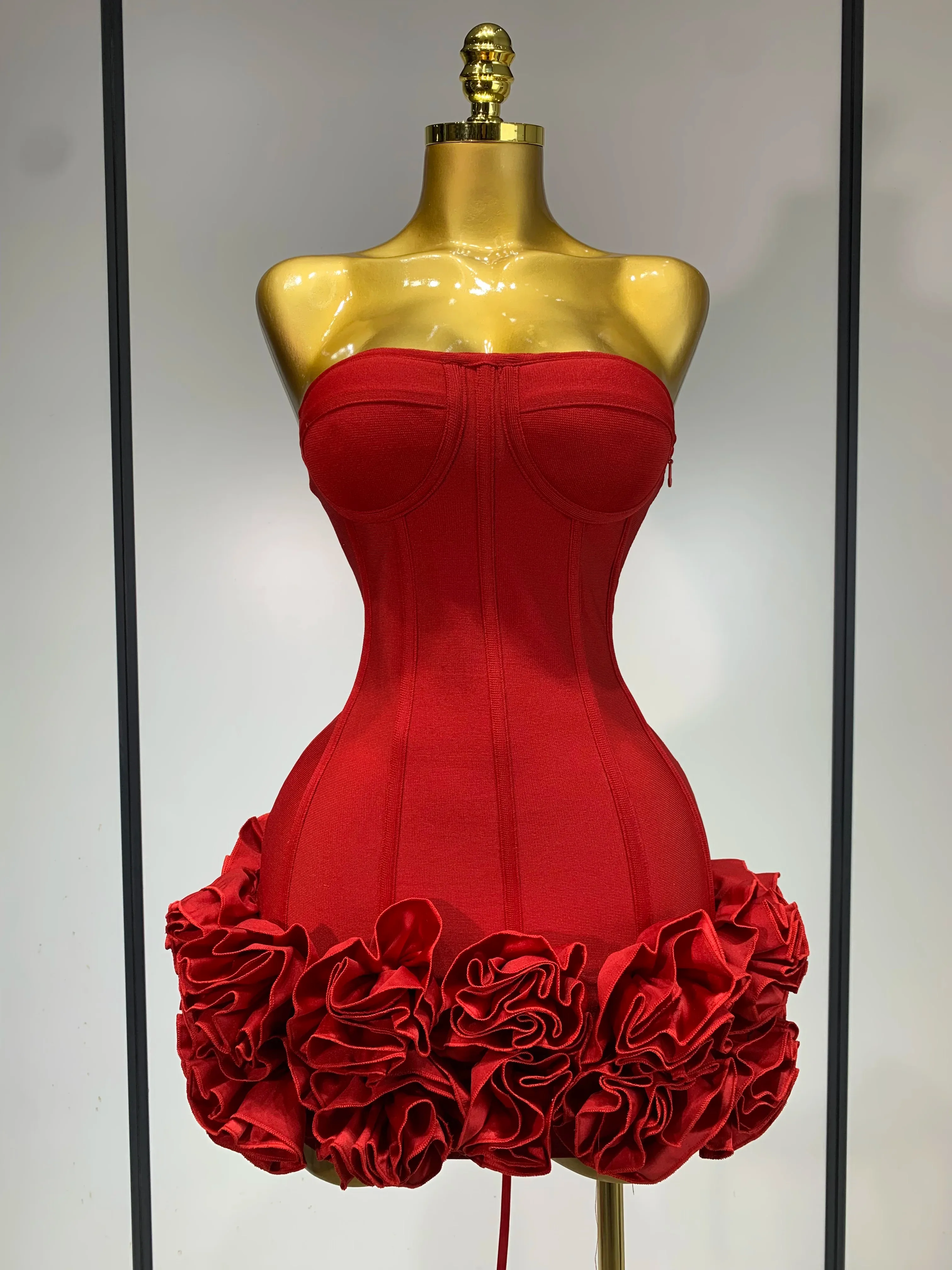 Rotes Kleid Damen Weihnachten 2