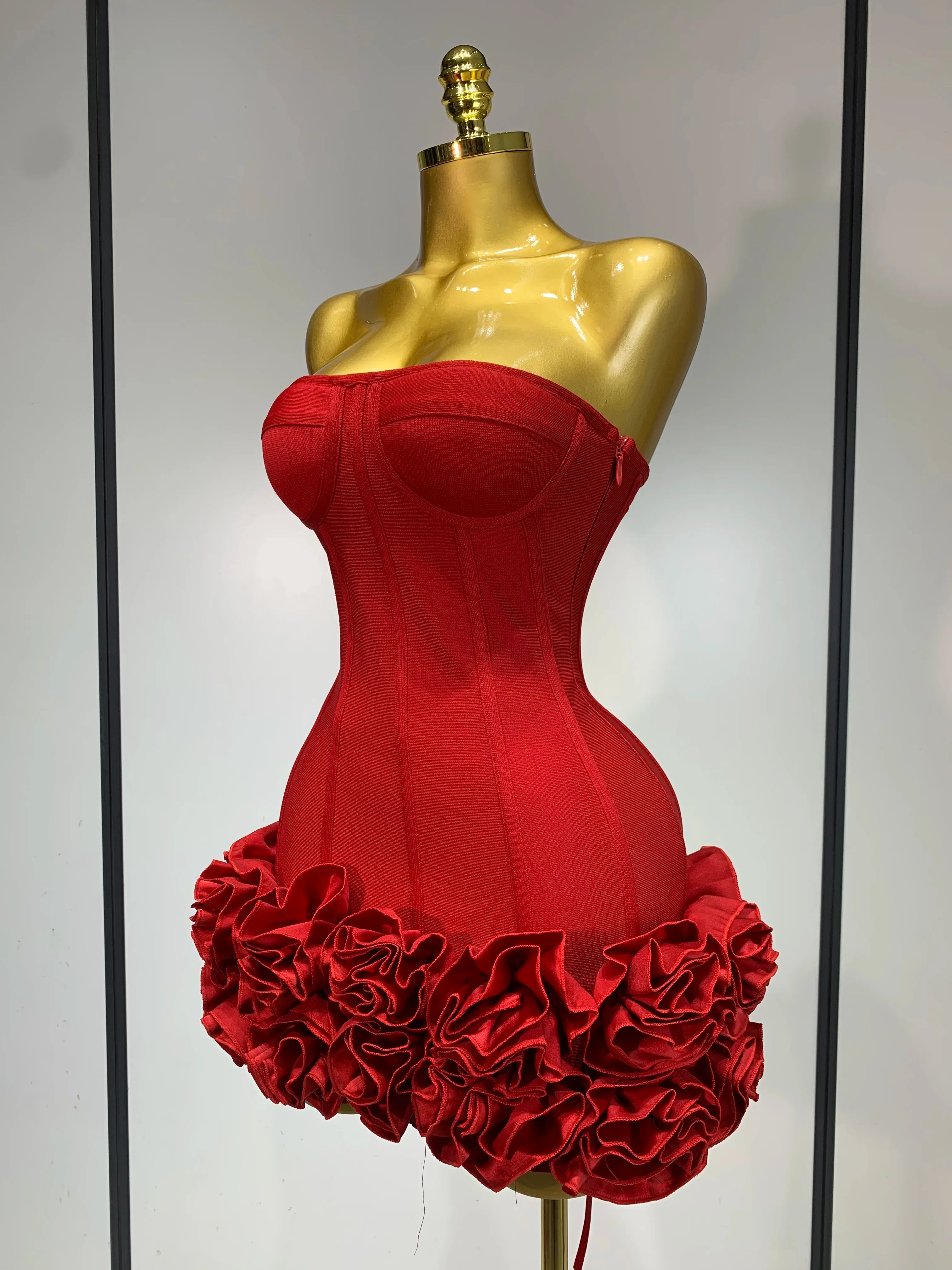 Rotes Kleid Damen Weihnachten 3