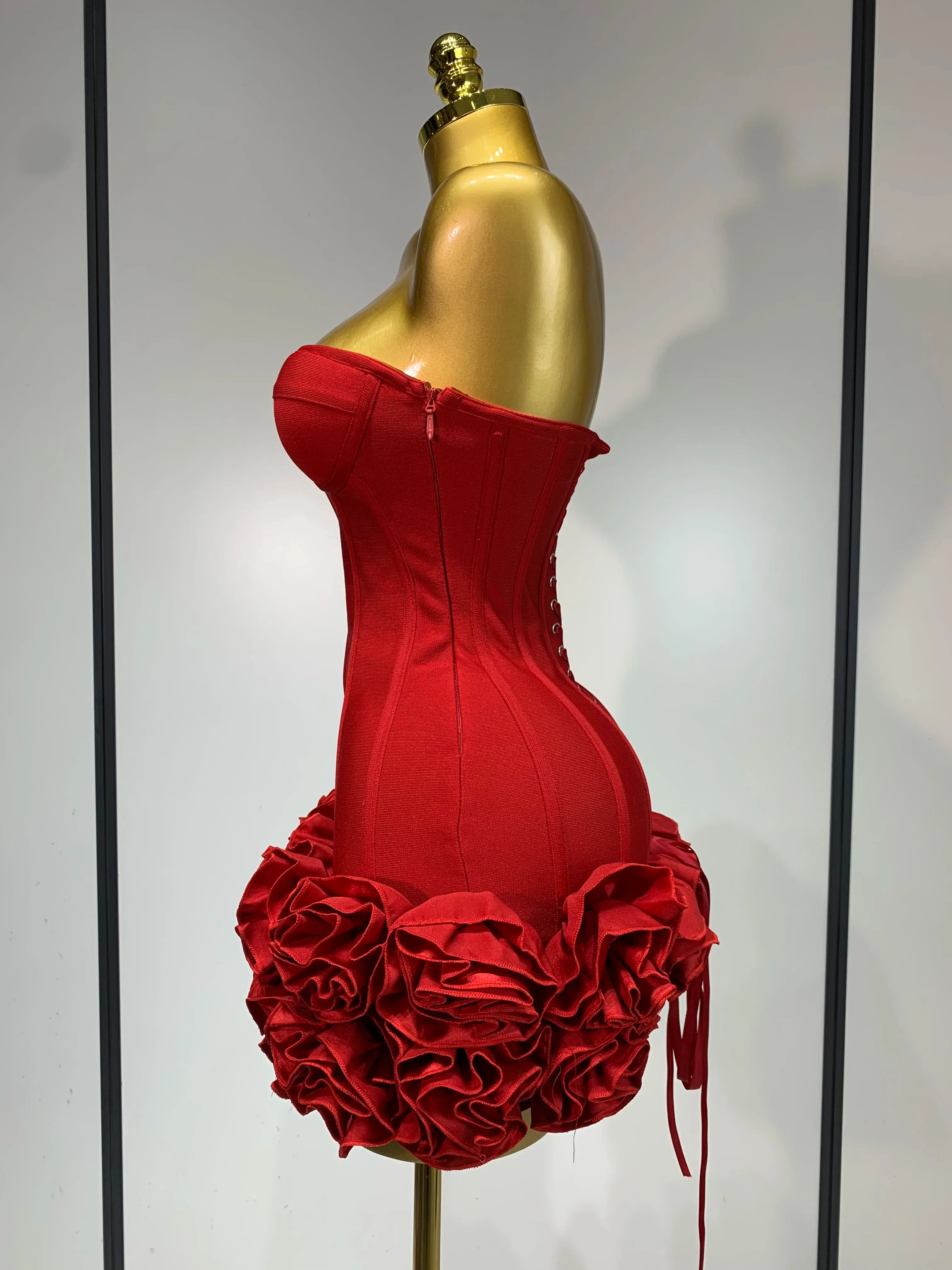 Rotes Kleid Damen Weihnachten 4
