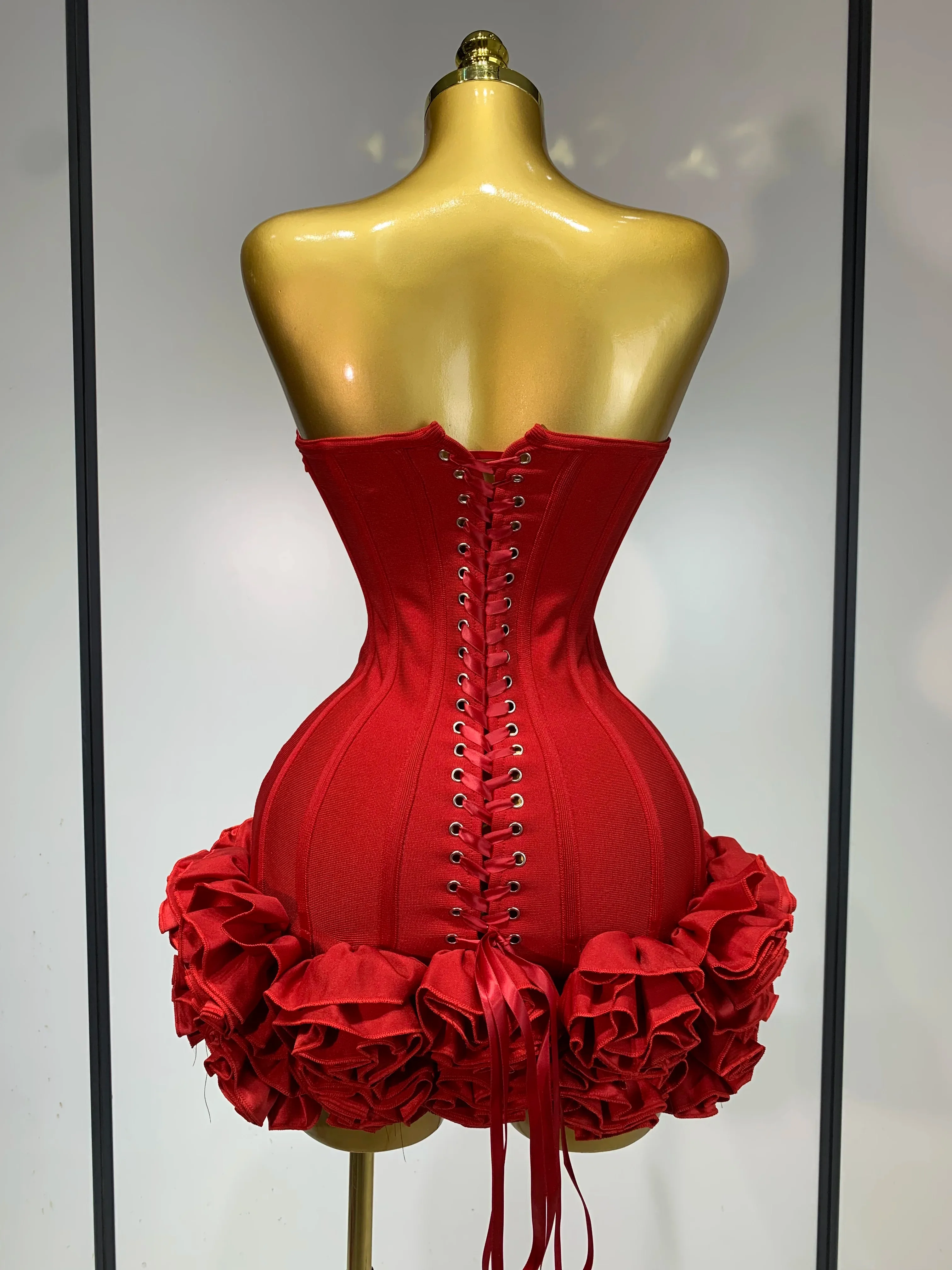 Rotes Kleid Damen Weihnachten 5