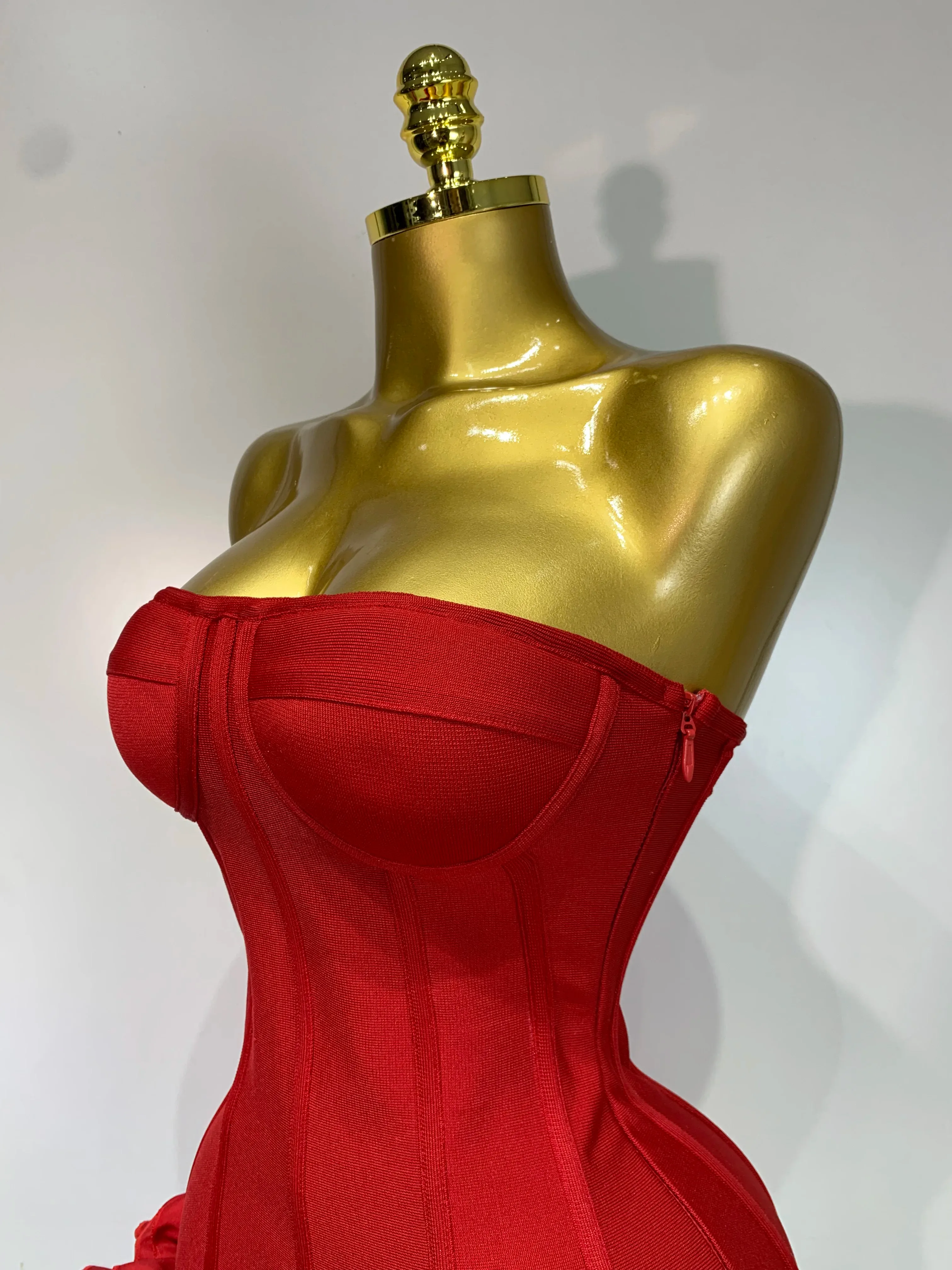 Rotes Kleid Damen Weihnachten 6