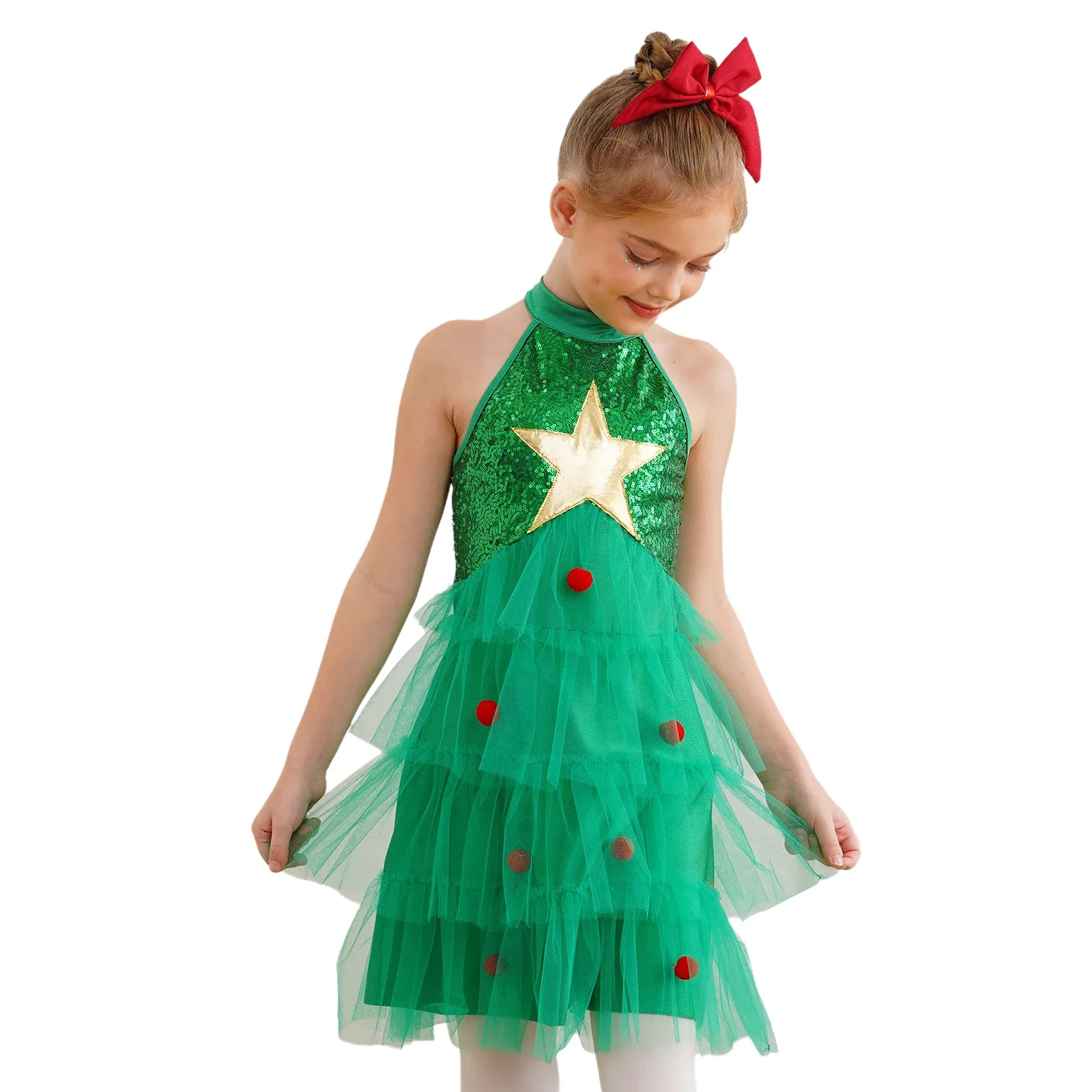 Glitzer Kleid Weihnachten 1