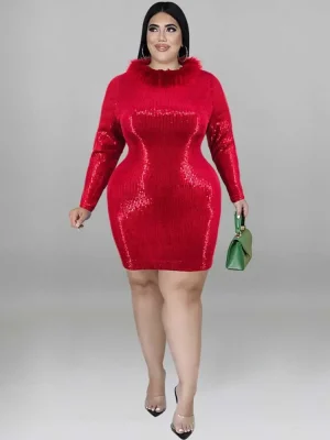 Weihnachtskleider Glitzer 1
