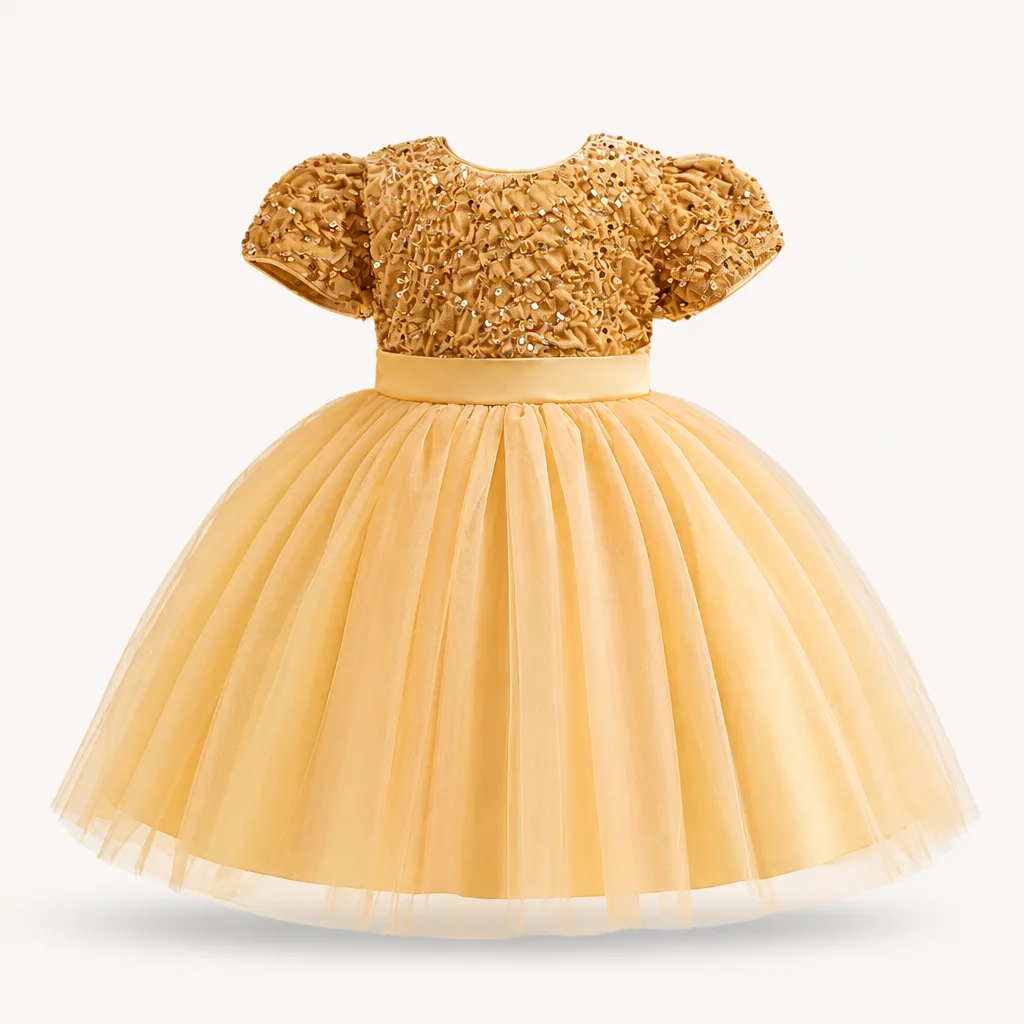 Weihnachtliches Kleid Mädchen 1