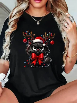 Ladies Christmas T Shirt 1
