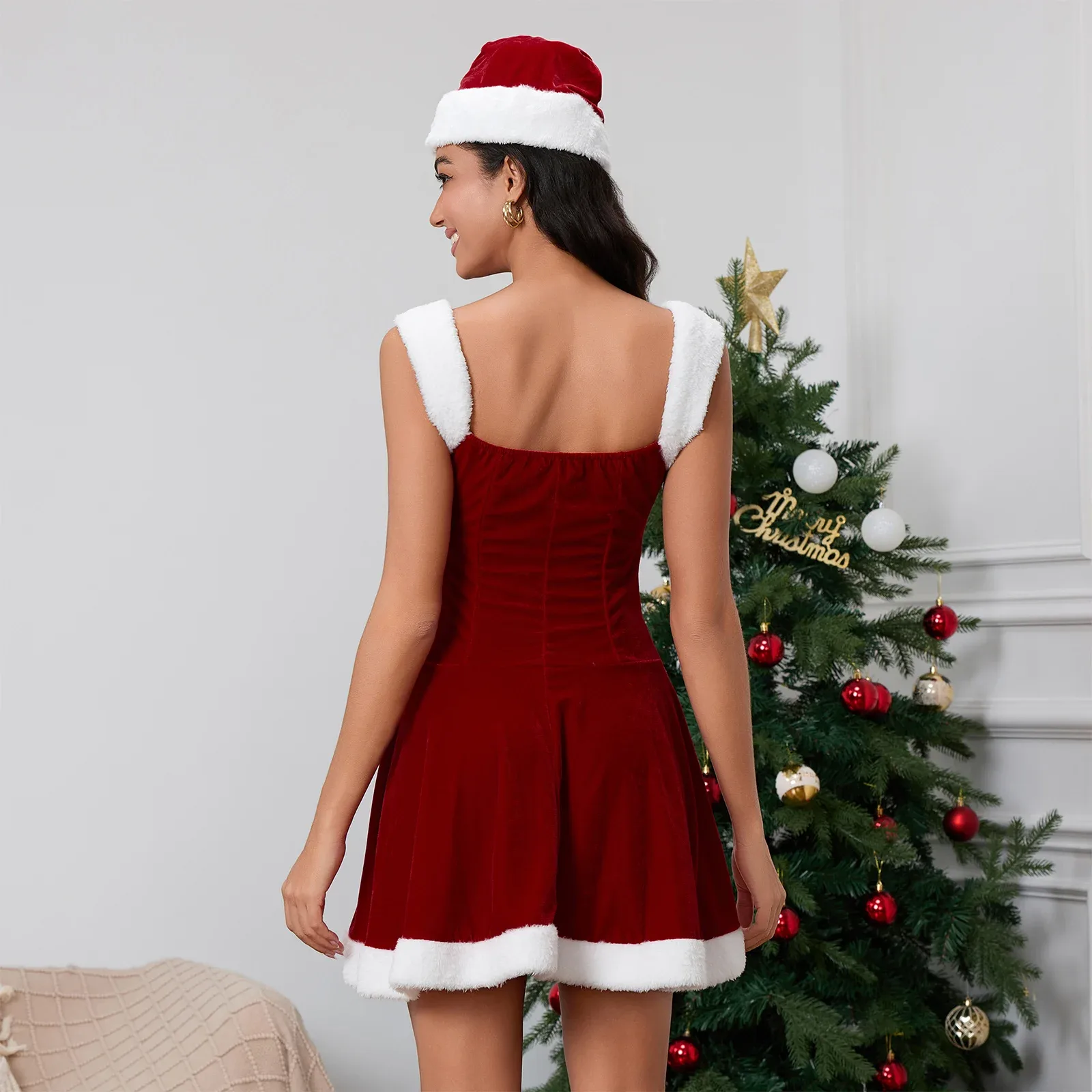 Erwachsene Weihnachtsfrau Kostüm 3