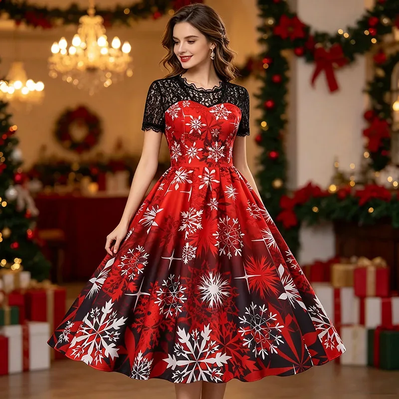 80s Christmas Dress 2