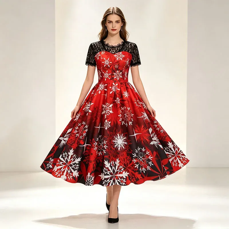 80s Christmas Dress 3