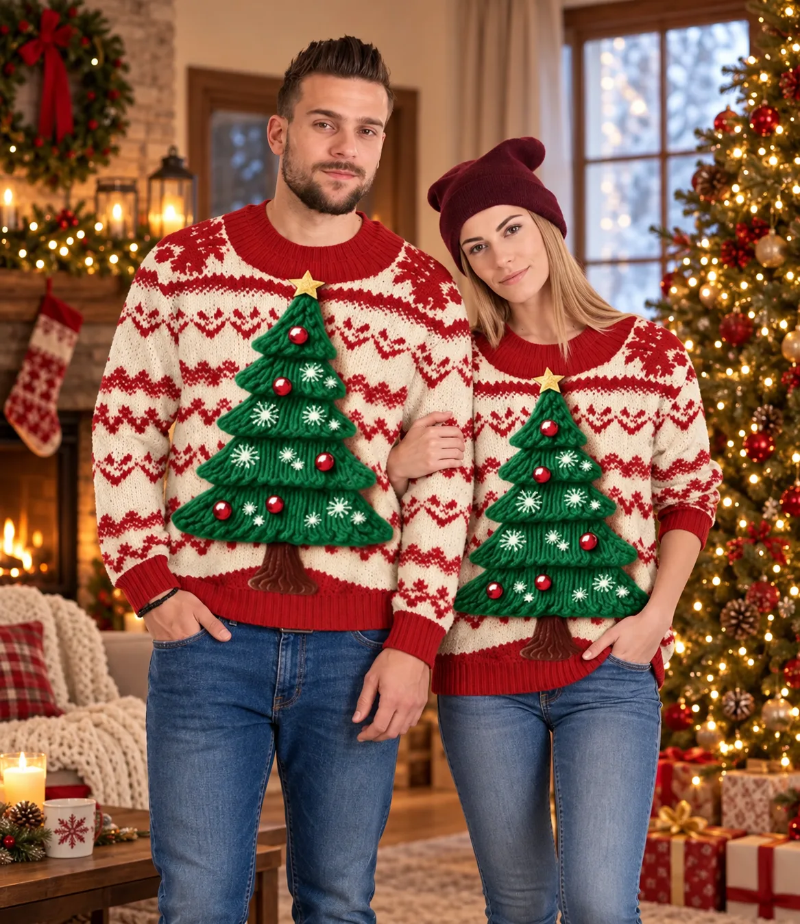 Pullover Weinglas Weihnachten