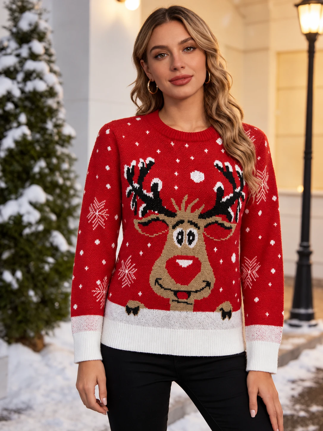 Rentier Pullover Weihnachten