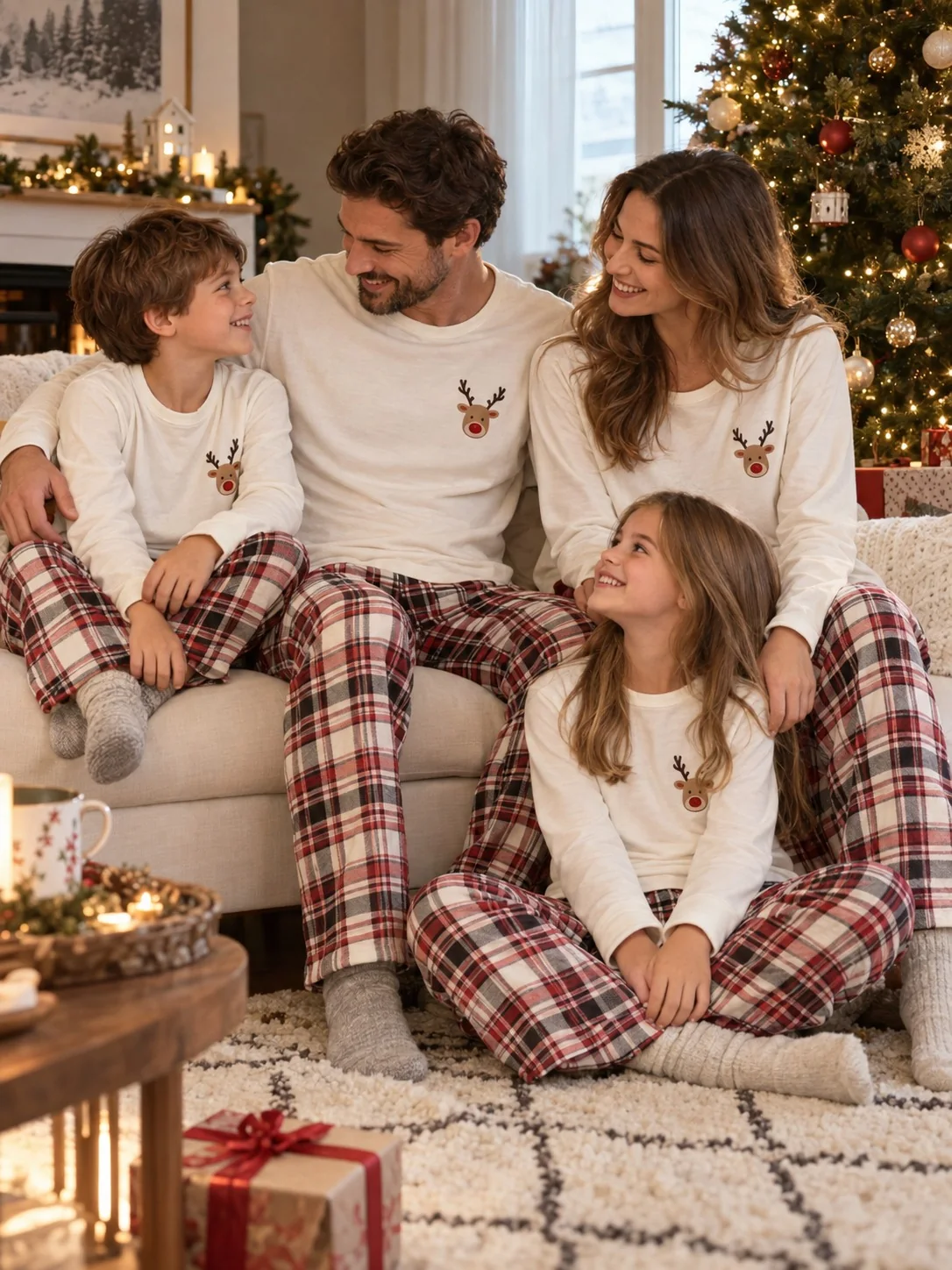 Weihnachtsschlafanzüge Familie