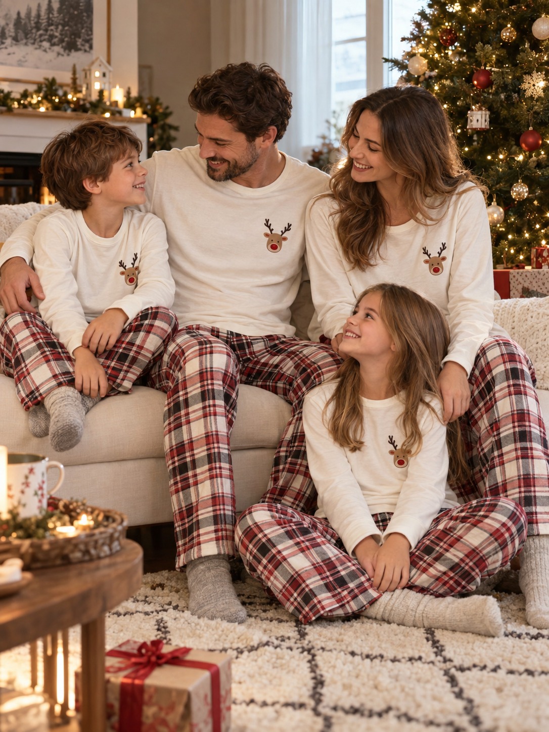 Weihnachtsschlafanzüge Familie